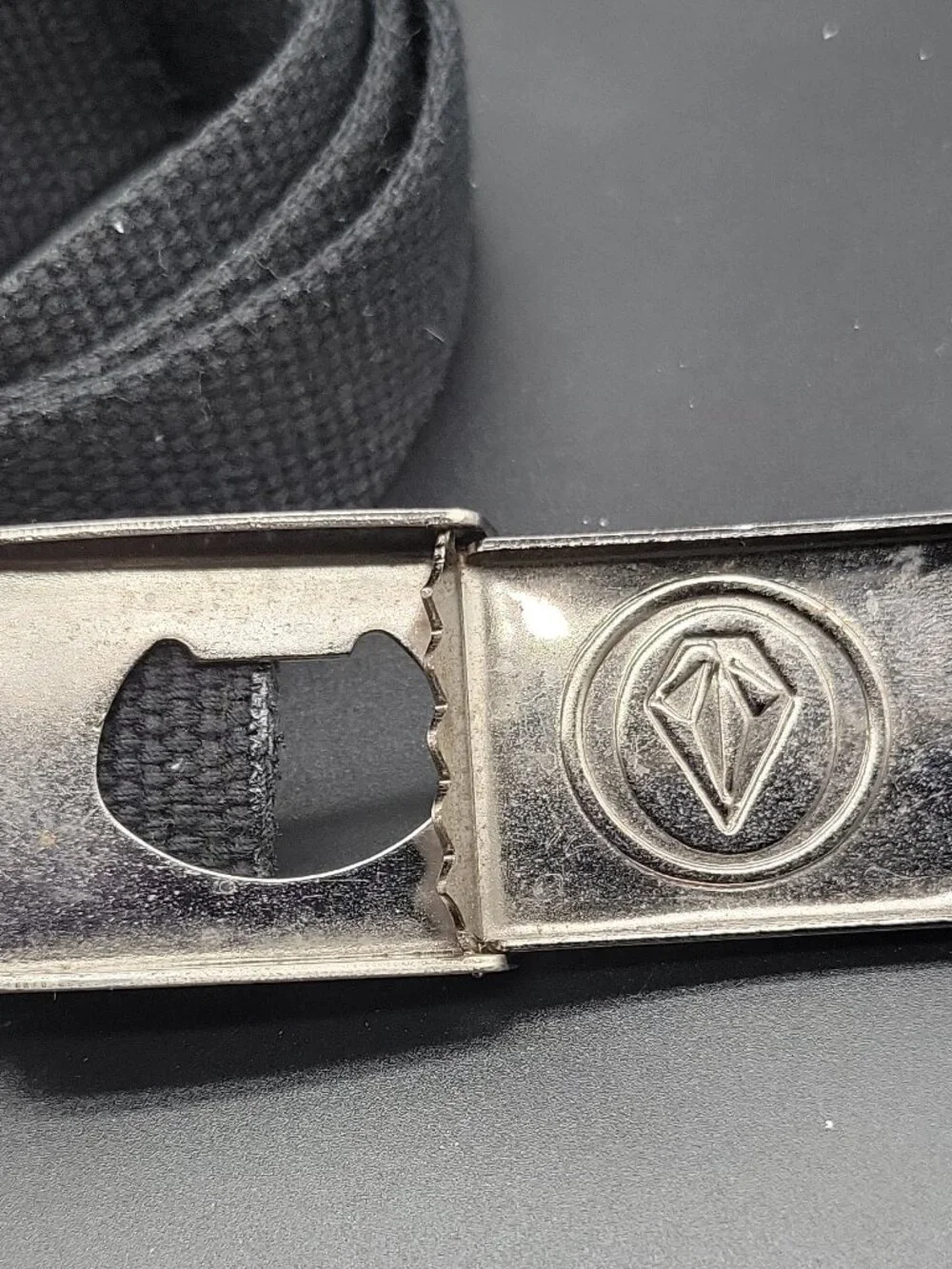 Volcom Mens Black Circle Web Belt with Bottle Opener 42 Inches
